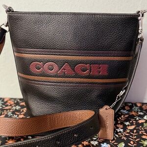 Coach Dillon Field Small Crossbody Black Multi EEUC